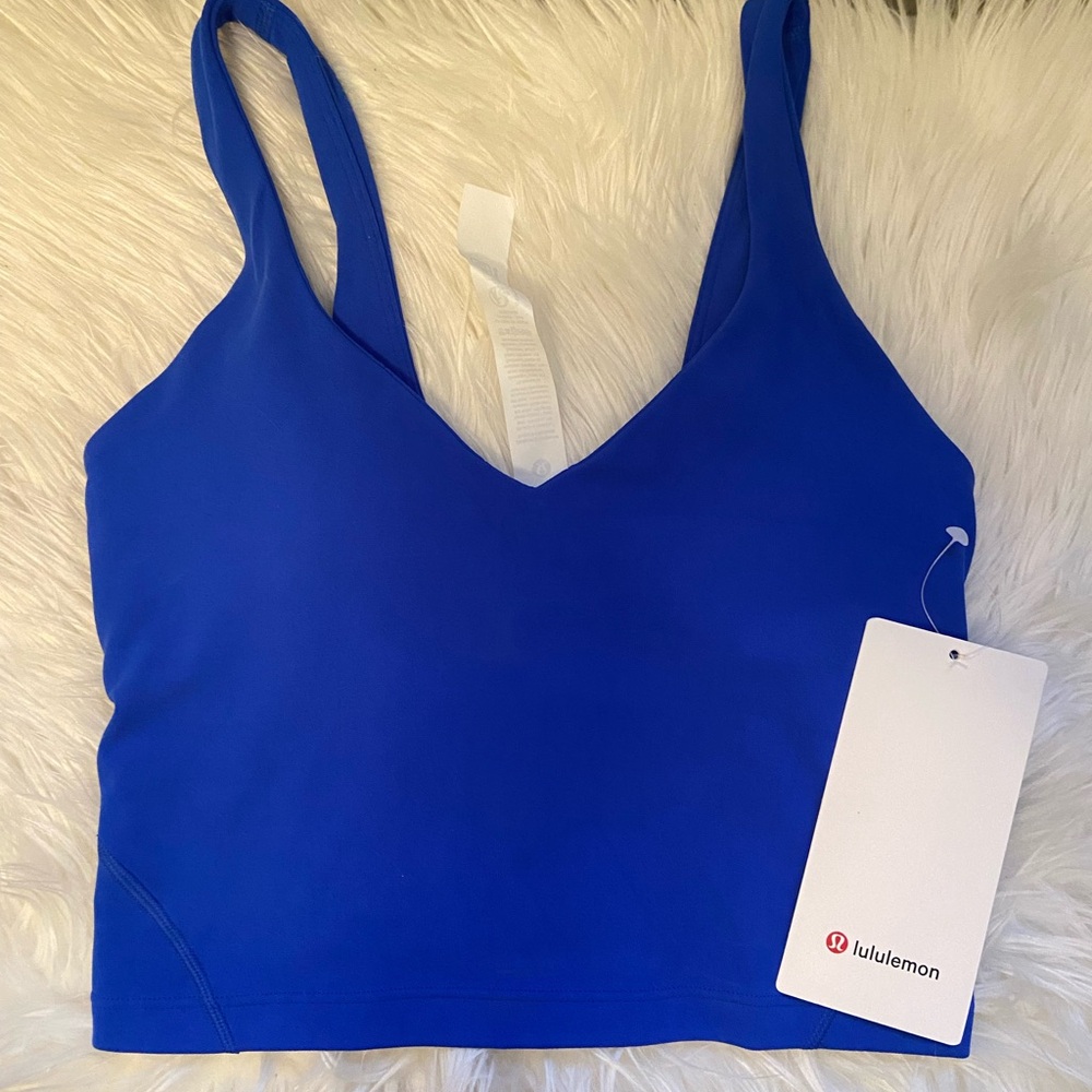 Lululemon Athletica Blue Sports Bra with V-Neck size 2